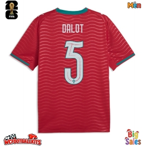 Portugal Diogo Dalot #5 Replica Home Stadium Shirt World Cup 2026 Short Sleeve